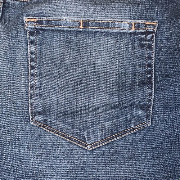 Paige Jimmy Jimmy Medium Wash Ezra Distressed Rolled Cuff Jean Denim Short - Picture 7 of 14